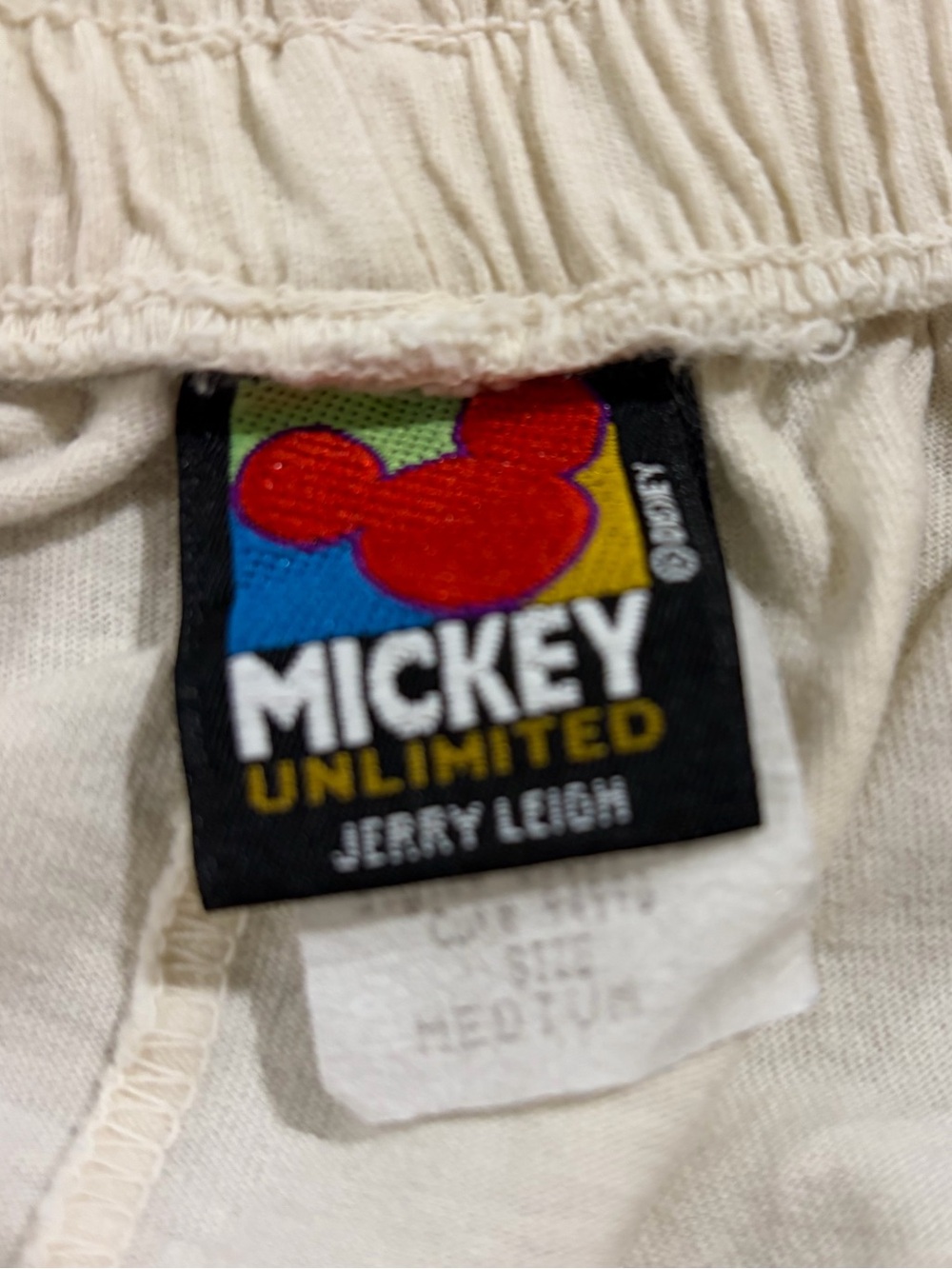 Vintage 90s Disney Mickey Unlimited Jerry Leigh Mickey Mouse Cotton Shorts - Picture 7 of 7